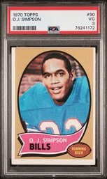 1970 Topps:  OJ Simpson...PSA '3' {Very Good}