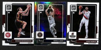 2022-23 Panini - Donruss Optic Basketball:  Bogdan Bogdanovic, Nikola Jovic' & Jusuf Nurkic' {3 Card Lot}