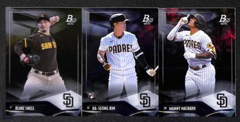 2021 Bowman  Platinum:  Blake Snell, Ha-Seong Kim {RC} & Manny Machado