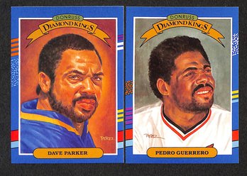 1990 Leaf Donruss {Diamond Kings}:  Dave Parker & Pedro Guerrero