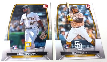 2023 Bowman Chrome:  Liover Segura & Eguy Rosario {2-Card Rookie Lot}