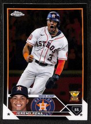 2023 Topps Chrome:  Jeremy Pena {Rookie Gold Cup}