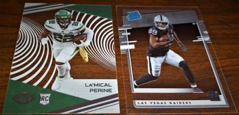 2020 Panini - Chronicles 'Clear Vision':  La'Michael Perine & Bryan Edwards {Rookie Cards}