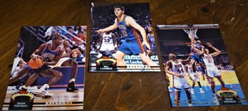 1993 Topps Stadium Club:  Isiah Thomas & Bill Laimbeer {3 Card Lot}