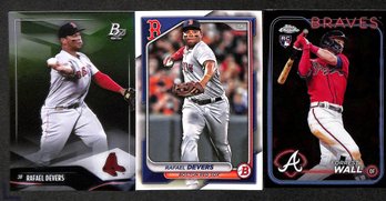 2021 Bowman Platinum , 2024 Bowman & 2024 Topps Chrome:  Rafael Devers & Forrest Wall