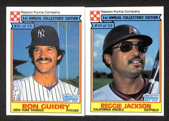 1984 MLBPA:  Ron Guidry & Reggie Jack {2-Card Lot}