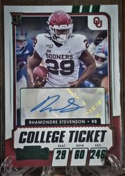 2021 Panini Contenders Draft Picks:  Rhamondre Stephenson {Certified Autograph}