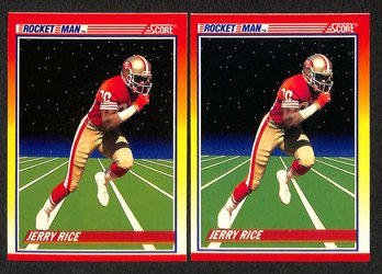 1990 Score:  Jerry Rice {2-Card Lot}