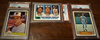 A Cal Ripken Compilation Of Rookie Card Slabs! {3 PSA Slab Lot}