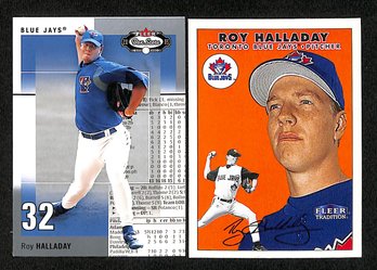 2000 & 2003 Fleer:  Roy Halladay {Hall Of Famer}