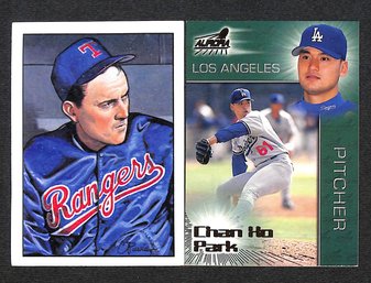 1990 Topps & 1998 Pacific:  Nolan Ryan & Chan Ho Park