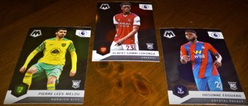 2021-22 Panini Mosaic -'Trio Of Rookies':  Lees Melou, Longkonga & Edouard {RC}