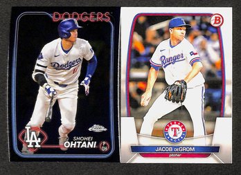 2024 Topps Chrome & 2023 Bowman:  Shohei Ohtani & Jacob DeGrom