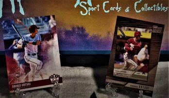 2018 Panini-Donruss Diamond Kings & 2019 Topps 'now':  Shohei Ohtani {Rookie Card}...2-Card Lot