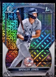 2023 Bowman Chrome:  Spencer Jones '1st Card'  {'Refractor & 1st Card}