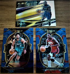 2022-23 Panini Select:  Lebron James, Cade Cunningham & Kevin Porter, Jr. {3-Card Lot}