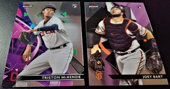 2021 Topps Finest:  Tristan McKenzie & Joey Bart {2-Card Rookie Lot}