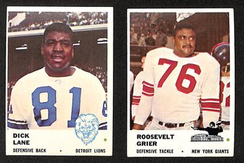 1961 Fleer:  Dick Lane & Roosevelt Grier