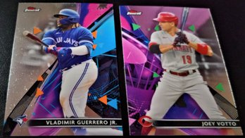 2021 Topps Finest:  Vlad Guerrero, Jr. & Joey Votto {2-Card Lot}