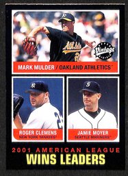 2002 Upper Deck:  2001 American League Wins Leaders