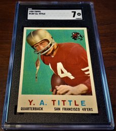 Topps 1959:  Y.A. Tittle {SGC Near Mint '7'}