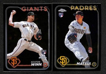 2024 Topps Chrome:  Keaton Winn {RC} & Yuki Matsui {RC}