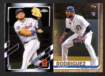 2019 & 2021 Topps Chrome:  Issac Paredes & Ronny Rodriguez