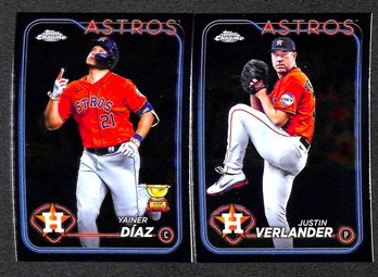 2024 Topps Chrome:  Yanier Diaz {Rookie Gold Cup} & Justin Verlander