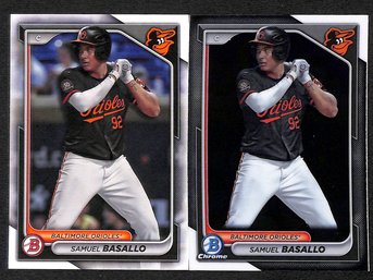 2024 Bowman:  Samuel Basallo {2-Card Lot}