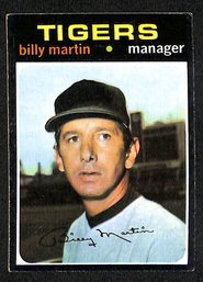 1971 Topps:  Billy Martin {Hall Of Famer}