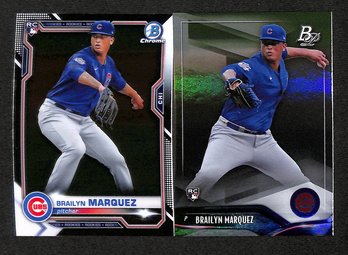 2021 Bowman Chrome & Platinum:  Brailyn Marquez {2 - RC}