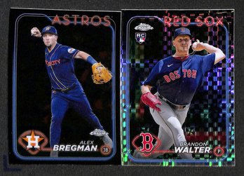 2024 Topps Chrome:  Alex Bergman & Brandon Walter {RC - Refractor}