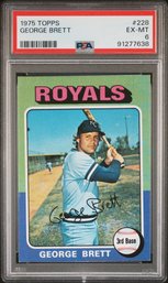 1975 Topps:  George Brett {Rookie Card} - PSA '6' EX/MT