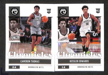 2021-22 Panini Chronicles:  Cameron Thomas {RC} & Kessler Edwards {RC}...2 Card 'Rookie' Lot