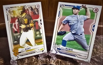 2021 Bowman:  Joey Bart & Chris Bubic {Rookie Cards}