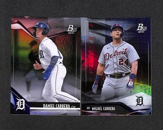 2021 Bowman Platinum:  Daniel Cabrera & Miguel Cabrera