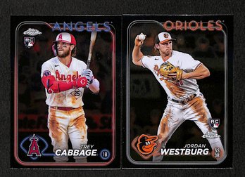 2024 Topps Chrome:  Trey Cabbage {RC} & Jordan Westburg {RC}