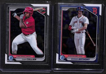 2024 Bowman:  Cam Collier & Roman Anthony {2-Card Lot}