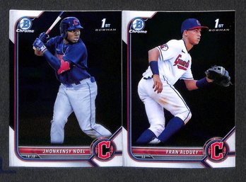 2022 Bowman Chrome:  Jhonkesey Noel {1st} & Fran Aldey {1st}