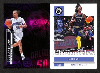 2021-22 Panini Illusions & Chronicles:  Cole Anthony & Ja Morant