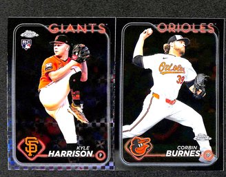 2024 Topps Chrome:  Kyle Harrison {RC} & Corbin Burnes