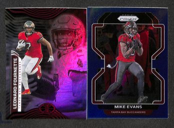 2021 Panini Prizm & 2022 Panini Illusions:  Leonard Fournette & Mike Evans