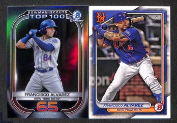 2021 Bowman Chrome & 2024 Bowman:  Francisco Alvarez