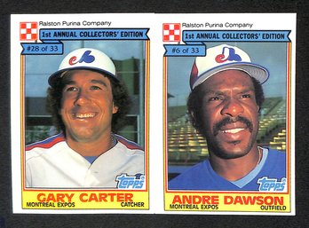 1984 MLBPA:  Gary Carter & Andre Dawson {2-Card Lot}