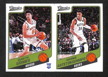 2021-22 Panini Chronicles:  Quentin Grimes & Giannis Antetokounmpo