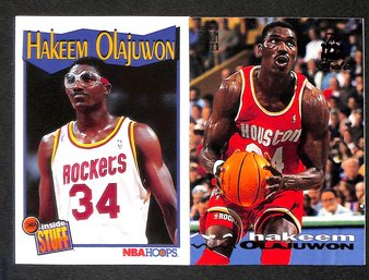 1991 Nba Hoops & 1993-94 Topps Stadium Club:  Hakeem Olajuwon