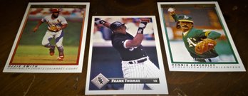 1991 O-Pee-Chee & 1993 Donruss:  Ozzie Smith, Frank Thomas & Dennis Eckersley