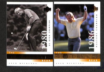 2001 Upper Deck:  Jack Nicklaus {2-Card Lot}