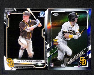 2021 Bowman Chrome & Topps Chrome:  Jake Cronenworth {2-Card Rookie Lot}