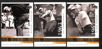 2001 Upper Deck:  Jack Nicklaus {3-Card Lot}